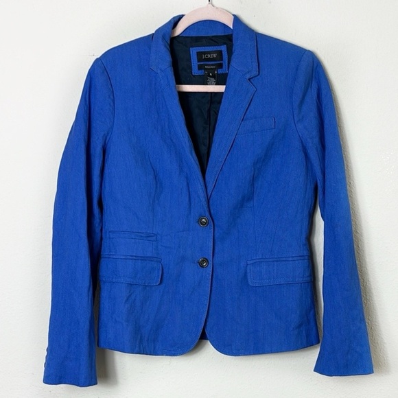 J. Crew Royal Blue Schoolboy two Button Blazer in size 6 - Picture 2 of 15